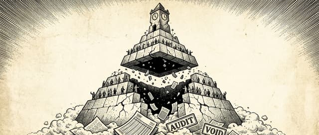 金字塔的底层不见了